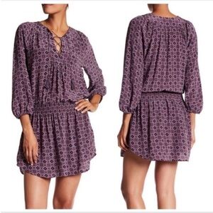 Joie Plum Geometric Mini Dress